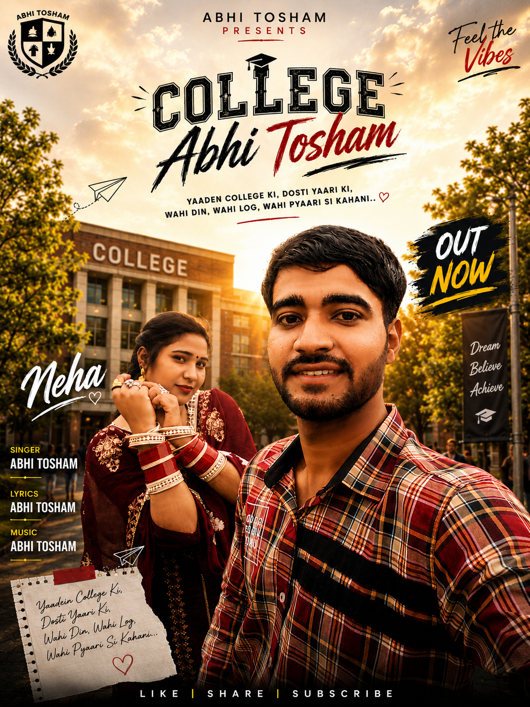 College - Abhi Tosham - Neha song cover